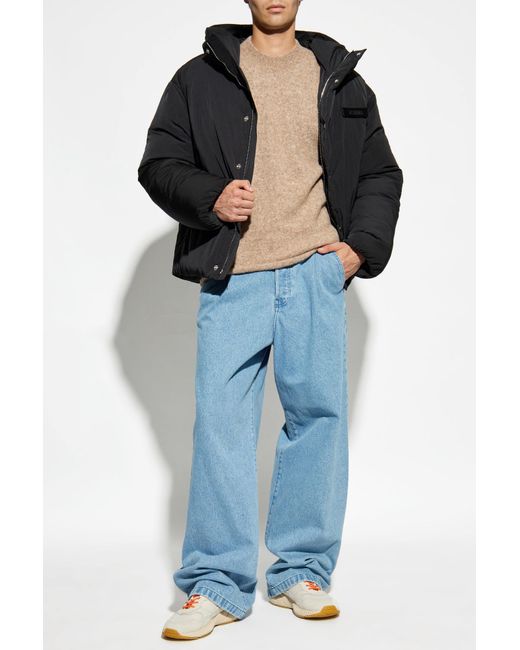 Jacquemus Blue Wool Sweater for men