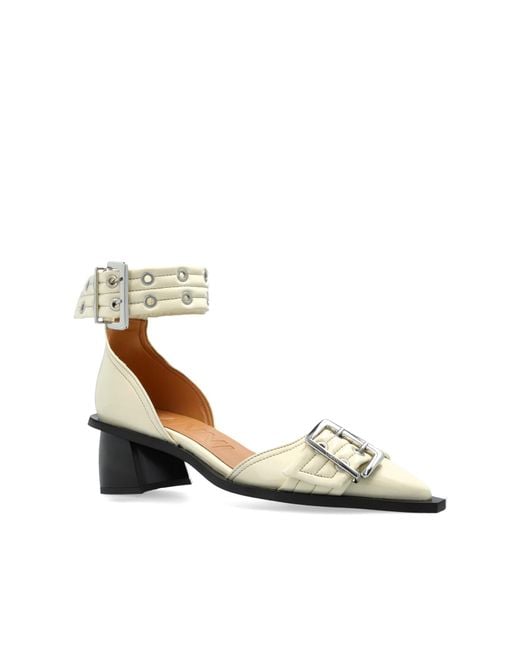 Ganni White Heeled Shoes