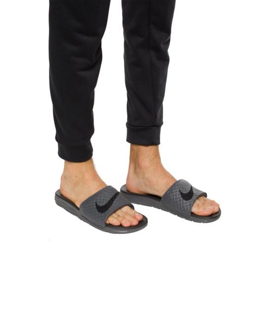men's benassi solarsoft slide athletic sandal