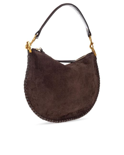 Isabel Marant Brown Shoulder Bag "Oskan Soft Zip"