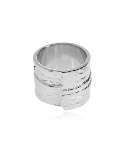 Givenchy Metallic Ring With Engraved Logo