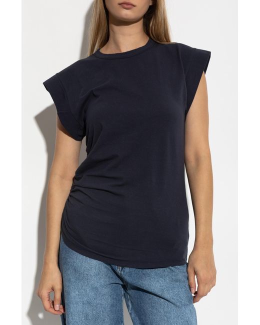 Officine Generale Blue Short-Sleeve T-Shirt