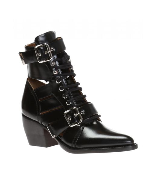 Chloé 'rylee' Heeled Ankle Boots in Black for Men - Lyst