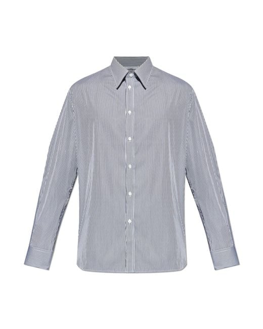 Givenchy Gray Striped Pattern Shirt for men