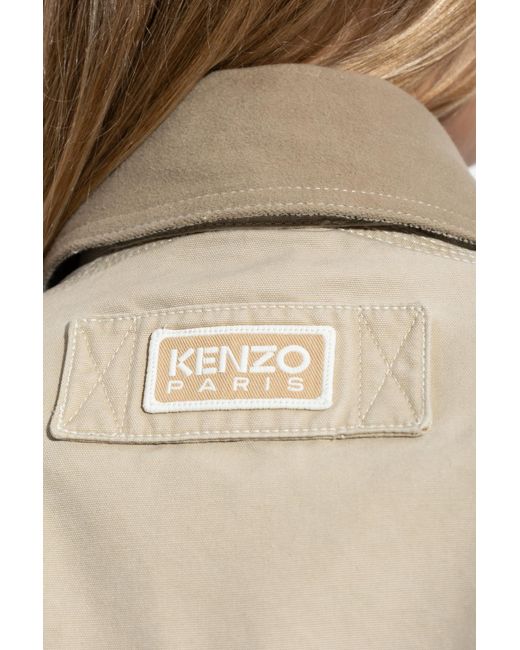 KENZO Natural Jacket With Collar