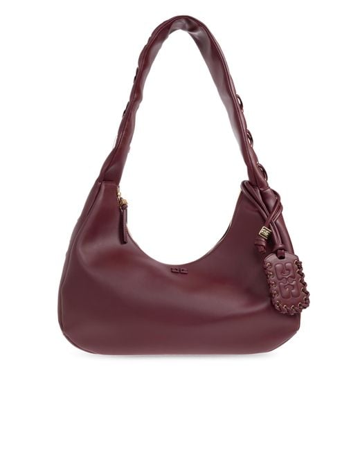 Ganni Purple Shoulder Bag Type 'Hobo' Size 'Medium'