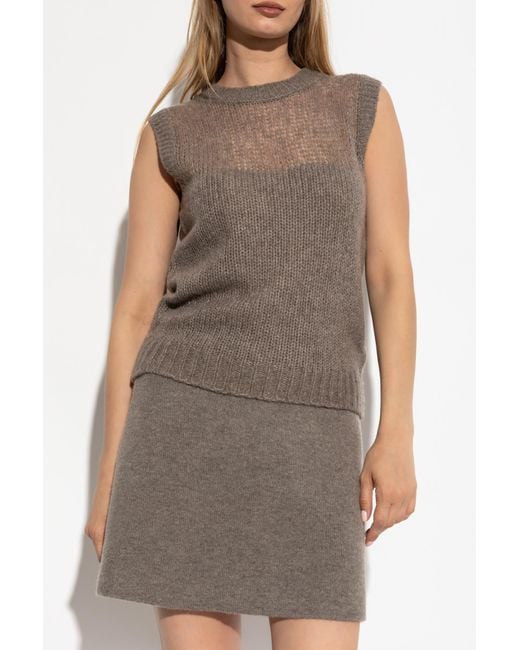 Lisa Yang Brown Top "Darcia"