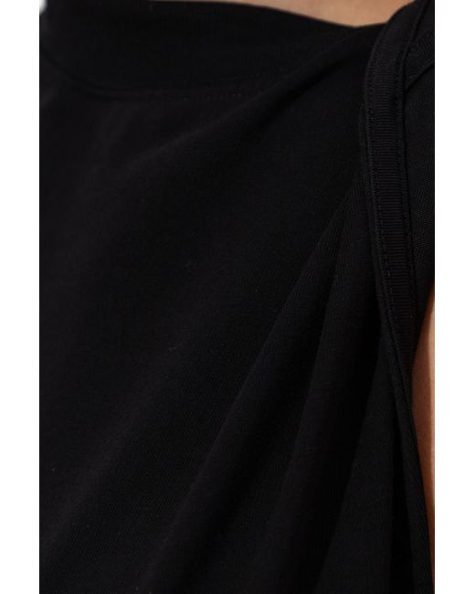 Courreges Black Top With "Z" Logo