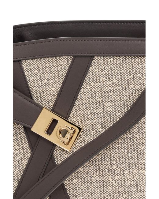 Ferragamo Natural Handbag `hug`,
