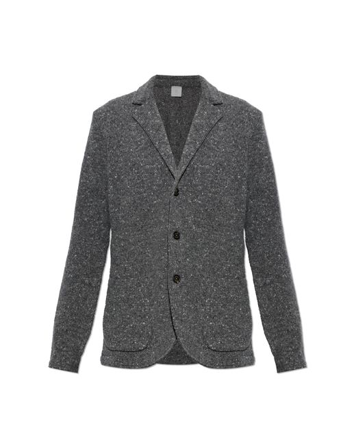 Eleventy Gray Cardigan With Pockets for men