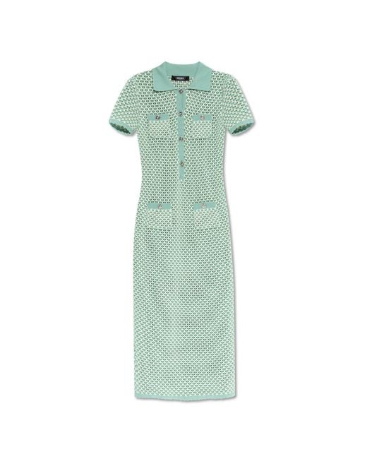 Versace Green Dress With Back Slit