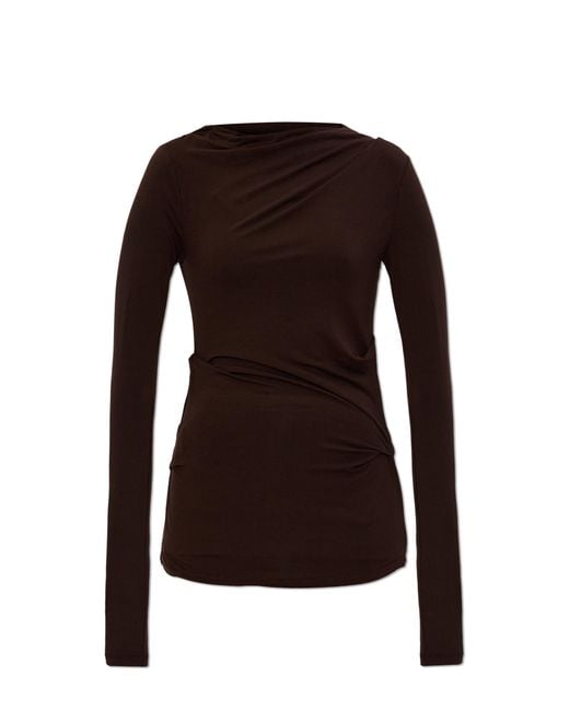 Entire studios Black Draped Top