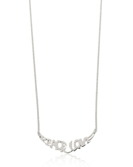 Zadig & Voltaire White Necklace With Pendant