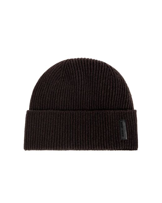 Giorgio Armani Black Cashmere Hat for men