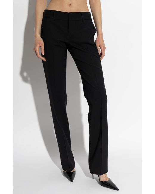 DSquared² Black Wool Trousers
