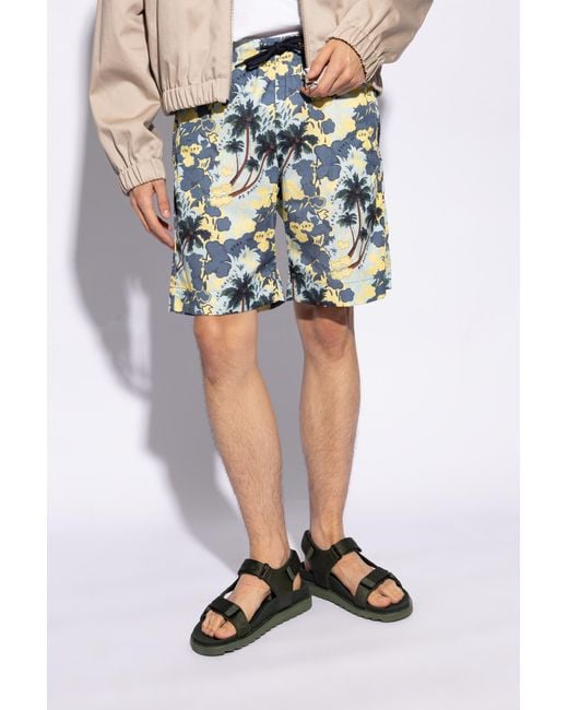PS by Paul Smith Blue Printed Shorts, for men
