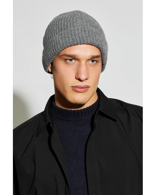 Jil Sander Gray Wool Beanie for men