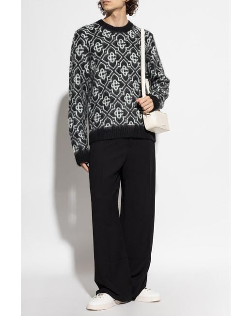 Casablanca Black Monogram Sweater for men