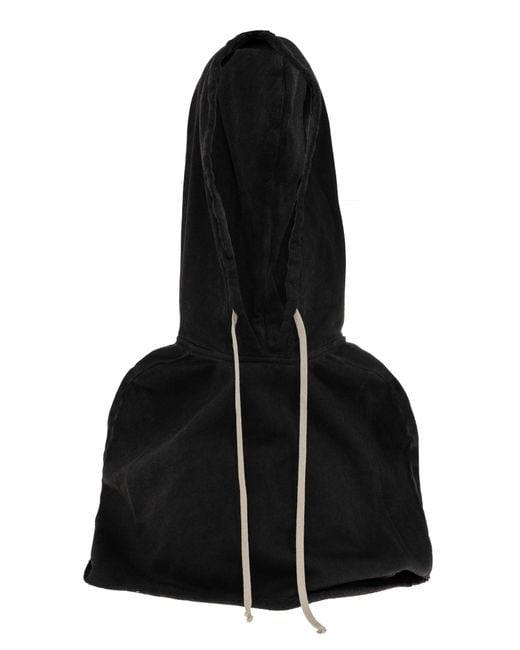 Rick Owens Black Kaptur – Hood for men