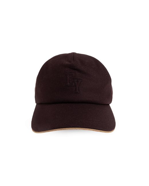 Eleventy Red Wool Baseball Cap for men