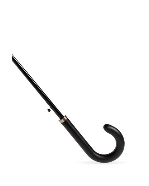 Moschino Black Parasol With Monogram