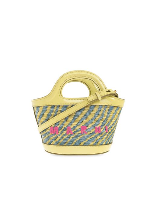 Marni Yellow Handbag 'Tropicalia Micro'