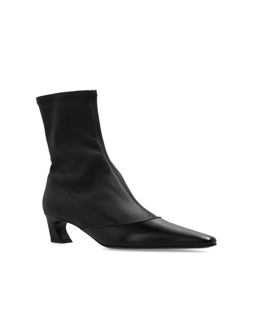 Acne Black Heeled Ankle Boots