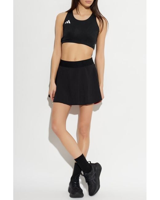 Adidas Originals Black Logo Skirt-Shorts