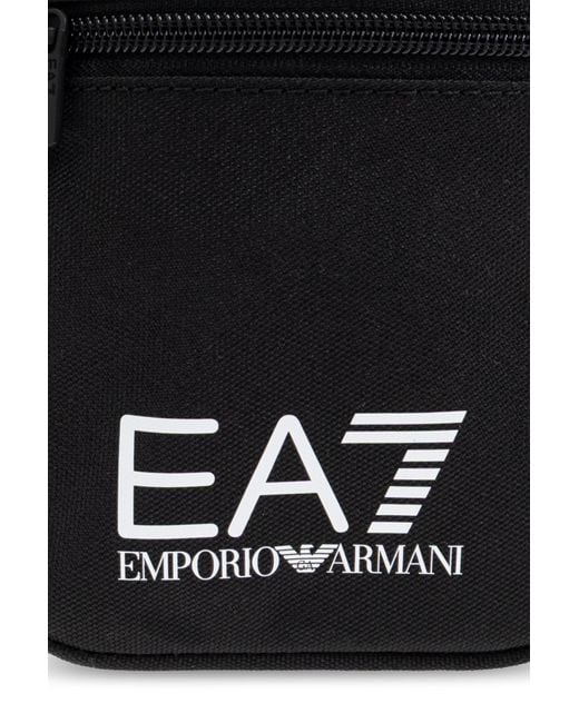 EA7 Black Shoulder Bag With Logo