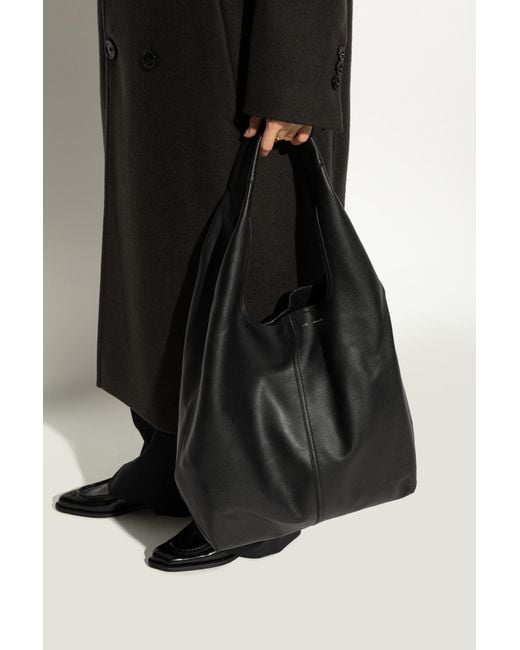 AMI Black Shopper Bag