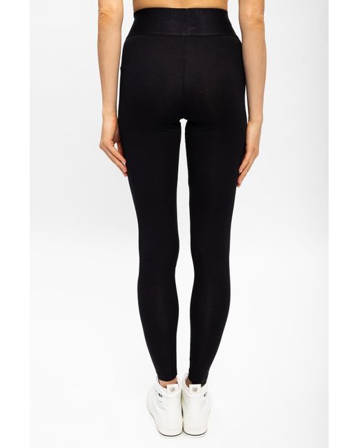 【関税&送料込】Diesel Leggings Con Logo DIESEL Leggings With Logo in Black | Lyst