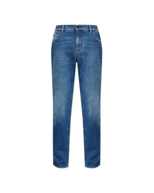 Dolce & Gabbana Blue 'Regular' Jeans for men