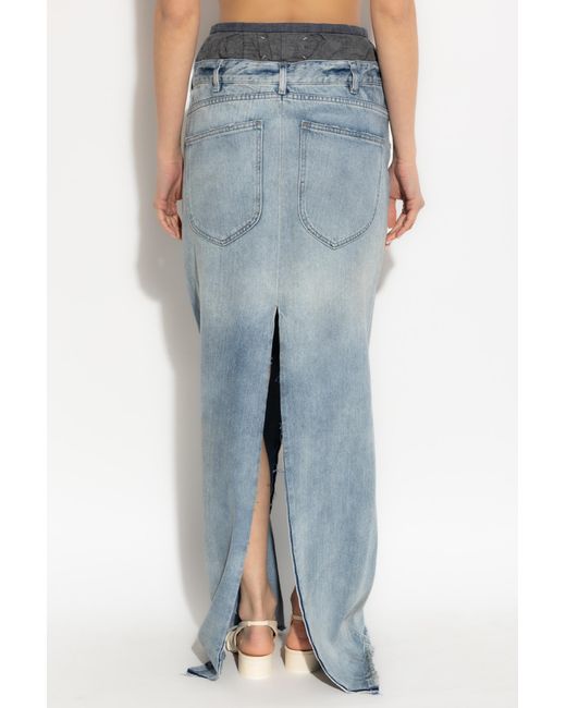 Maison Margiela Blue Denim Skirt