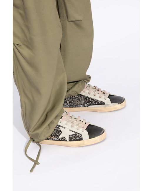 Golden Goose Deluxe Brand Gray ‘Super-Star Classic With List’ Sneakers