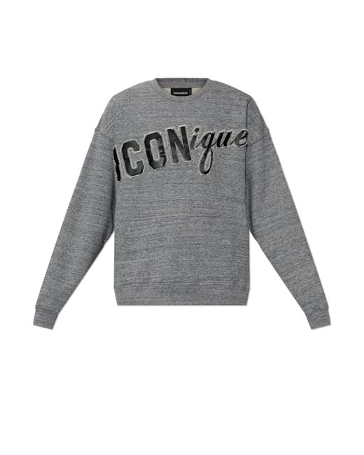 DSquared² Gray Sweatshirt With Pocket