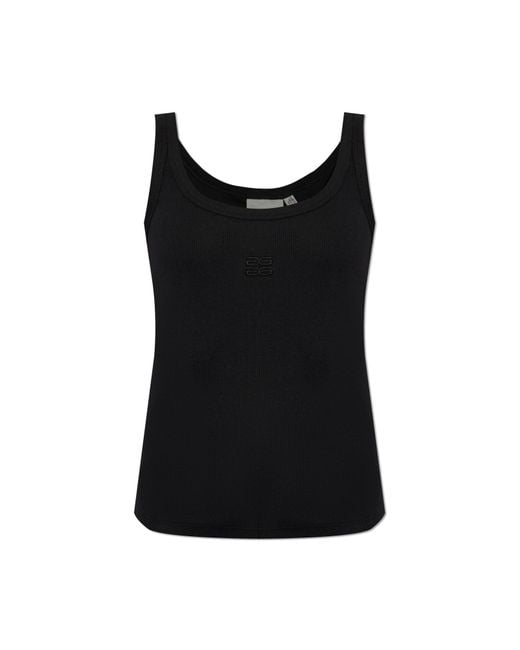 Gestuz Blue Ribbed Top