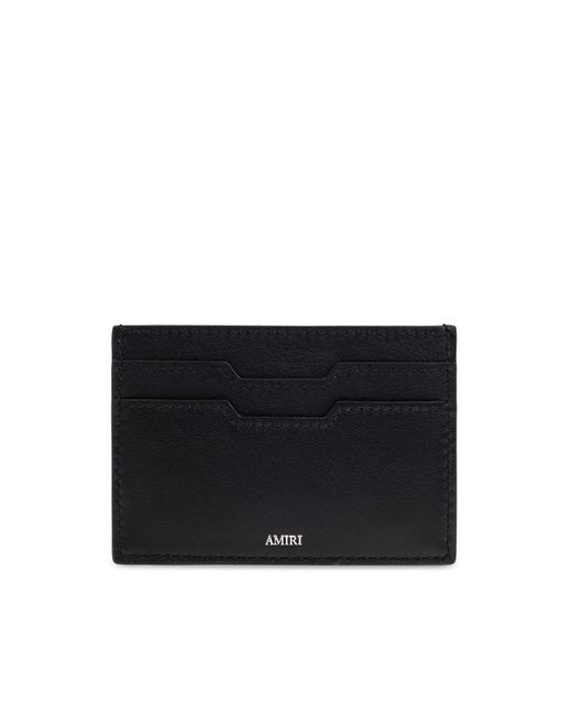 Amiri Black Leather Wallet for men