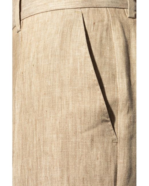 Dolce & Gabbana Natural Linen Trousers for men