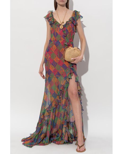 Etro Multicolor Silk Dress
