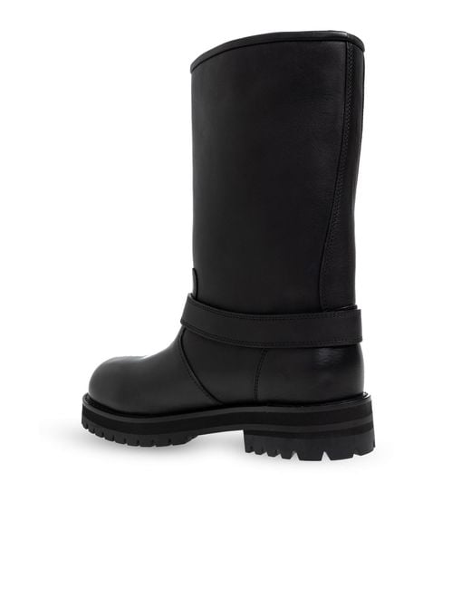 Off-White c/o Virgil Abloh Black Leather Ankle Boots