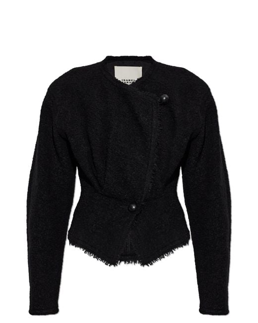 Isabel Marant Black Tweed Blazer "Suna"