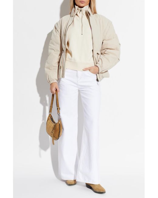 Isabel Marant White Sweatshirt "Ross"
