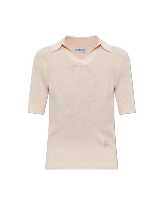 Burberry Natural Cashmere Polo "Rain