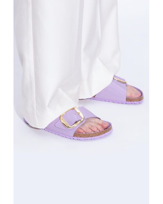 Birkenstock White Slippers 'Arizona Big Buckle'