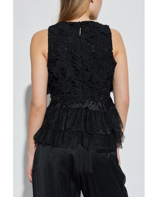Munthe Blue Lace Top 'Rachine'