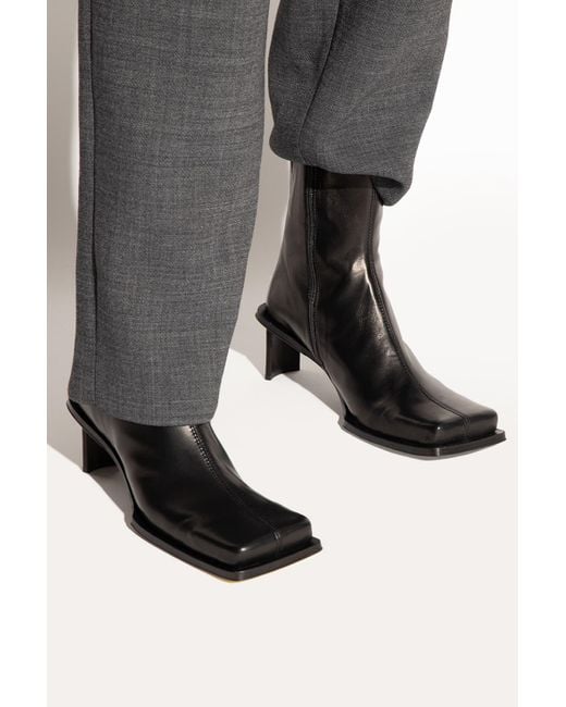 Miista 'brenda' Heeled Ankle Boots in Gray | Lyst