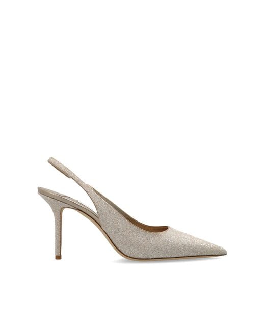 Jimmy Choo White Heeled Shoes 'Love Sb 85'