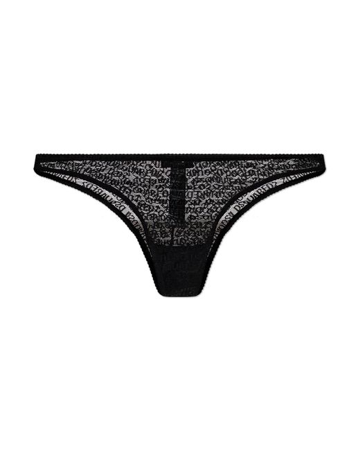 DSquared² Black Lace Briefs