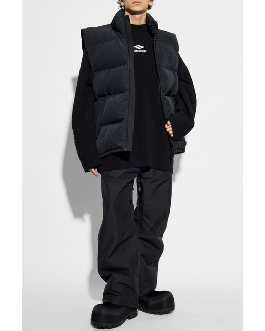 Balenciaga Blue Padded Vest From The Skiwear Collection for men