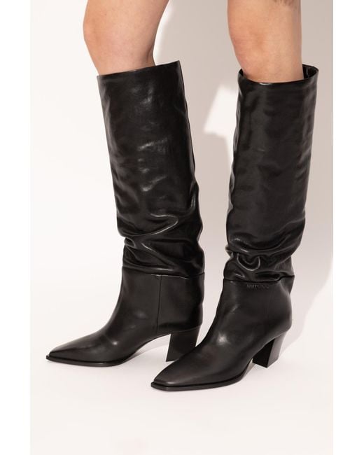 Jimmy Choo Black 'Hart' Heeled Boots